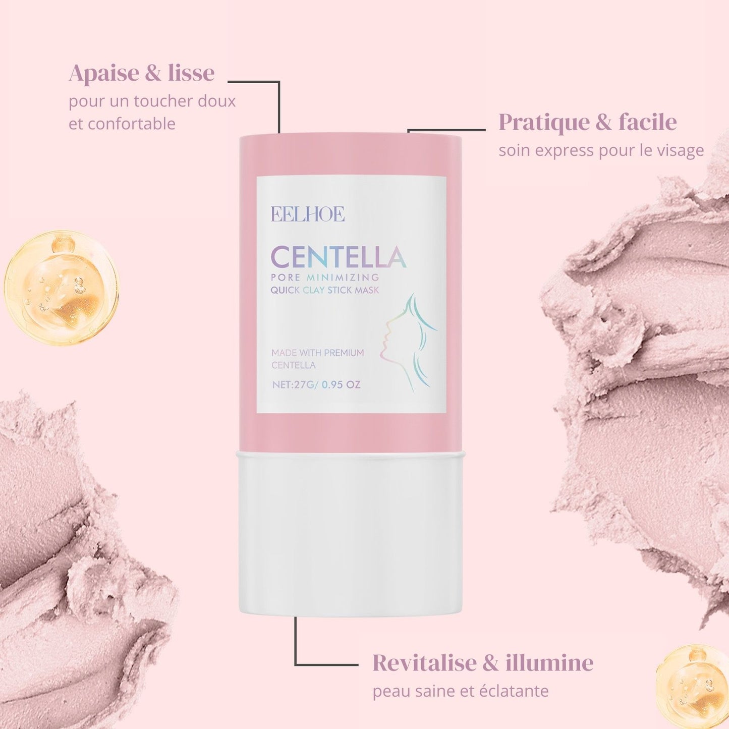 🌿 Stick Masque Centella™ — Purifie, Hydrate & Illumine